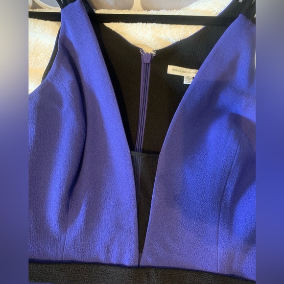 Dress the population belted crepe gown - Picture 5 of 8